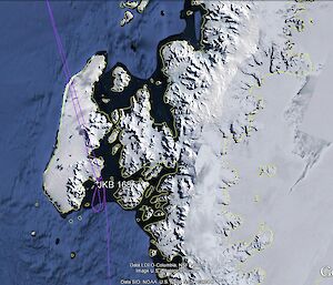 Map showing position of Basler