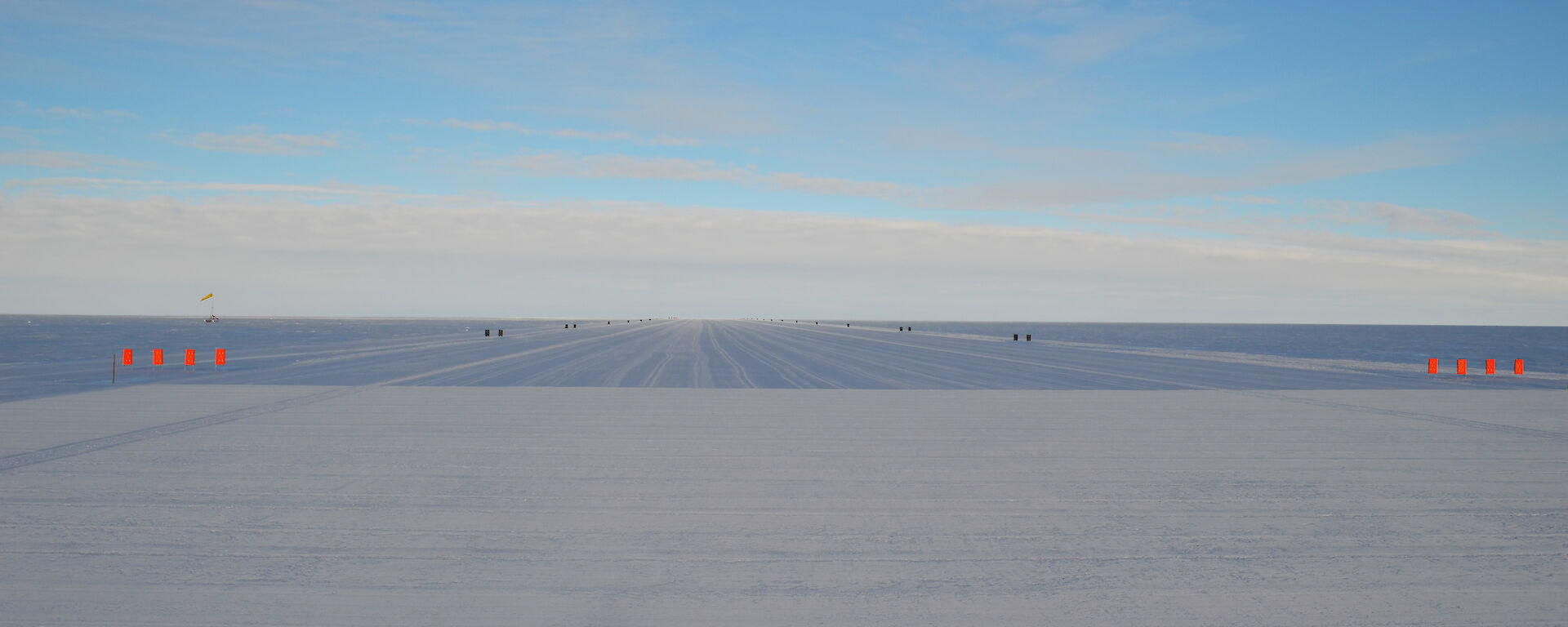 Casey skiway after preparation ready for the first planes due to arrive from McMurdo