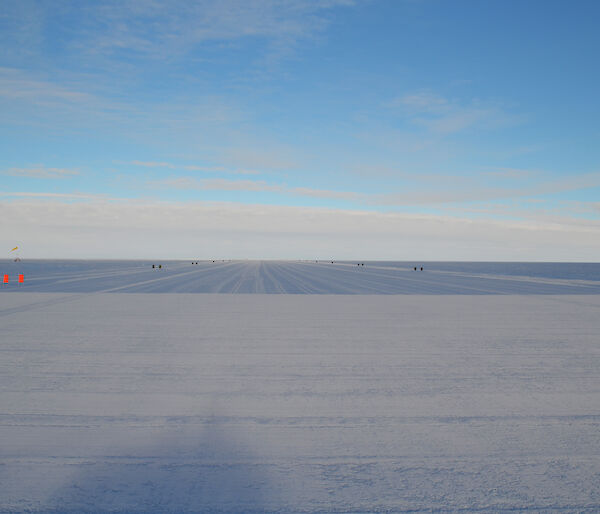 Casey skiway after preparation ready for the first planes due to arrive from McMurdo