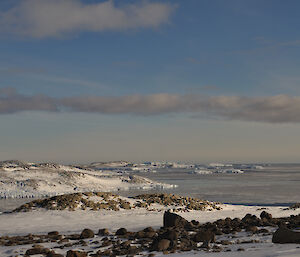 A view looking towards the Cronk Islands