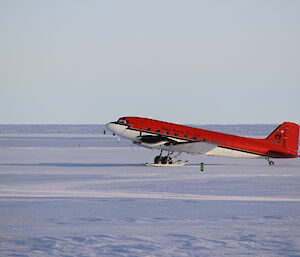 The Basler JKB on the ground at the Casey Skiway