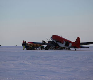 The Balser is refuelled and unloaded at Casey Skiway