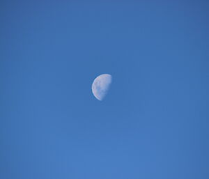 A view of the half moon at the skiway