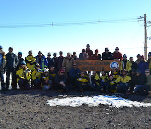 Group photo of Casey expeditioners at McMurdo