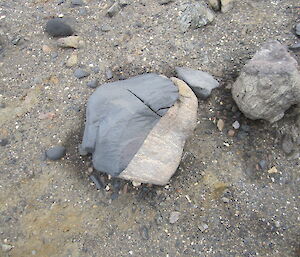 A large rock from the Vestfolds