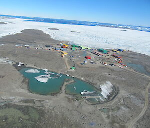 Davis Tarn nearly thawed — Dec 2011