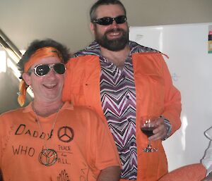 Costume party — Tom Travolta and peace-loving Geoffro Tull