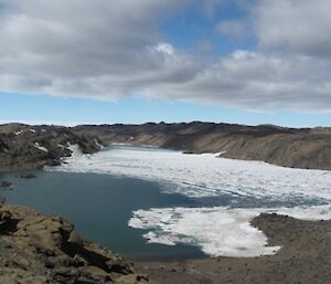 Lied Bluff — open water in the fjord