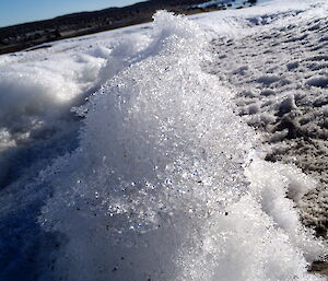 Close-up image of ice