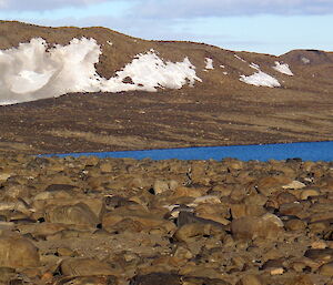 Lake Dingle with Vestfold Hills in the background