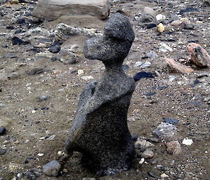 Wind carved rock that looks like a duck