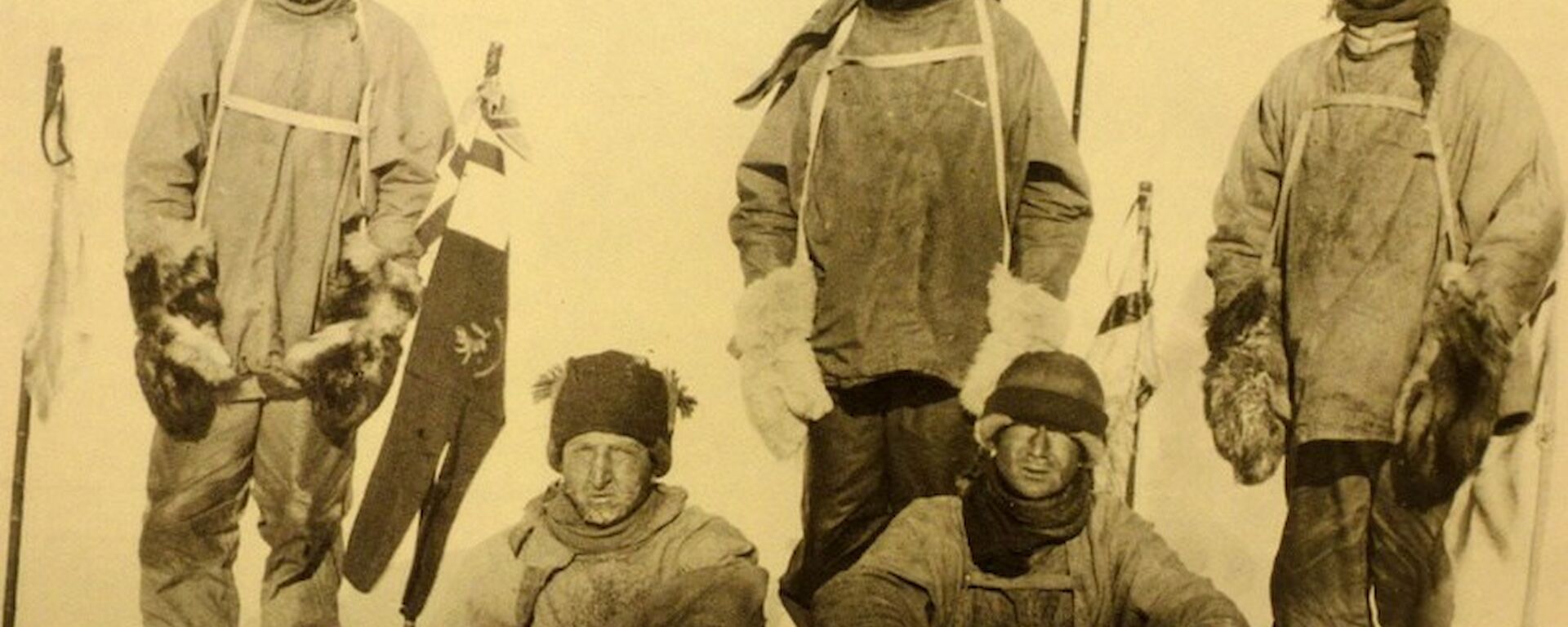Scott and team at the South Pole.
