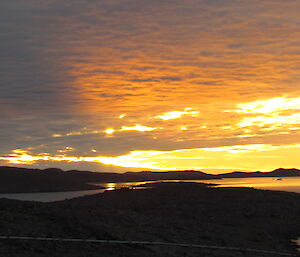 Sunset at Davis on Australia Day