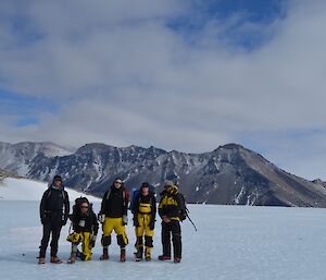 The biodiversity team at Mt Menzies