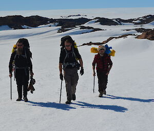 Walk from Platcha to Trajer Ridge — Rod, Matt and Francis