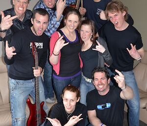 Davis Band 2012 group shot tour-style photo