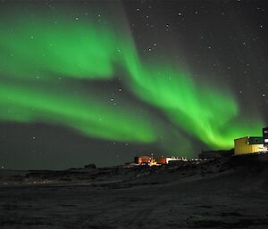 Aurora above Davis