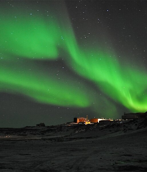Aurora above Davis