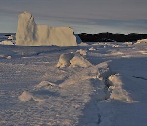 Tide crack around Bandits’ Hut