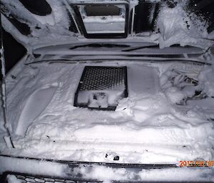 Ute full of snow at Davis winter 2012