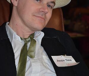 Greg as ‘Justin Time’ at our recent Murder Mystery night