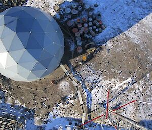 ANARE sat dome from above