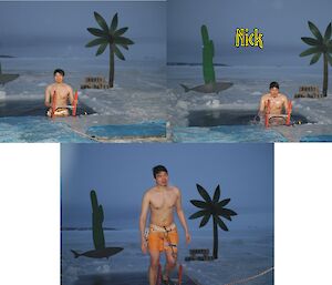 Davis midwinter swim 2012 — collage of Nick Chang