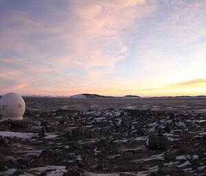 Dirt covered sea ice at Davis 2012