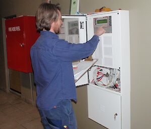Fire panel testing at Davis 2012
