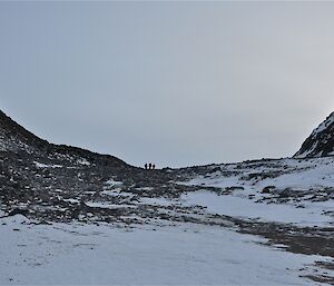 Walking back to the vehicle from Deep Lake