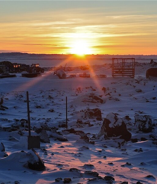 Scenic shot of sunrise 2012 Davis