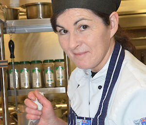 Brigid Dwyer at Davis 2012 with sun cookie