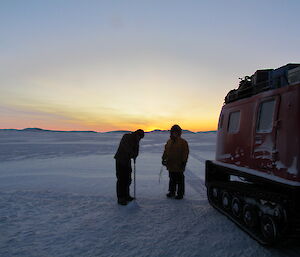 Drilling the sea ice at Davis 2012