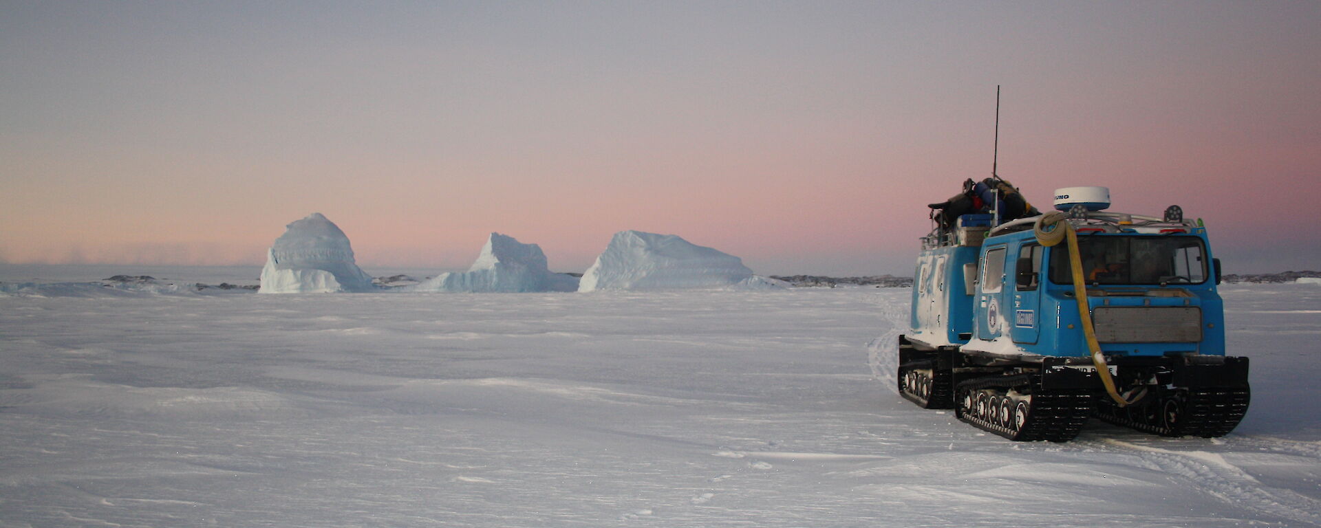 Hagglund on sea ice