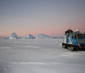 Hagglund on sea ice