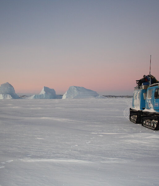 Hagglund on sea ice