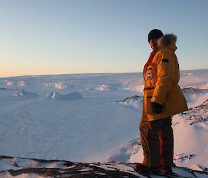 Mark Coade at Wilkins Cairn