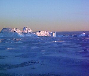 Icebergs down Tryne Fjord