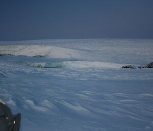 Patterns in the ice cliffs