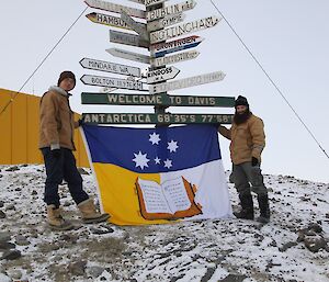 University of Adelaide flag at Davis