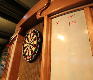 Man playing darts