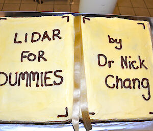 Nick Chang’s thesis cake at Davis 2012