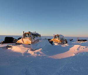 Prinoth snow groomers at Woop Woop