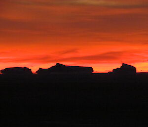 June sunset skies