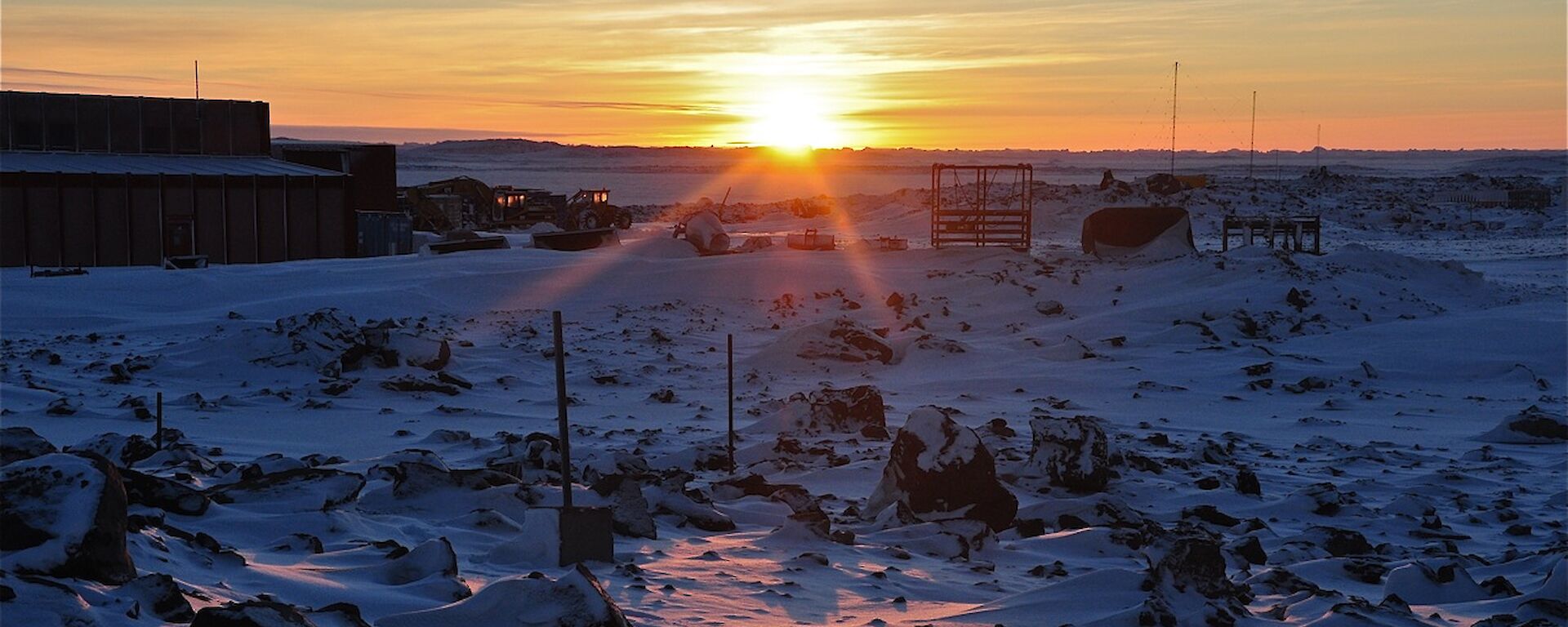July sunrise and sunset