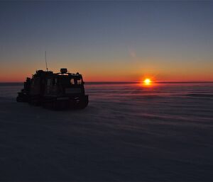 August sunset on the plateau