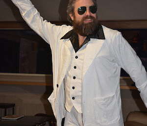 Tom Luttrell as John Travolta at a Davis 70’s night