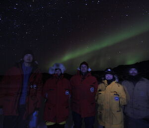 Expeditioners experiment with night photography