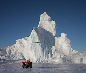 A distinctive iceberg at Crooked Lake