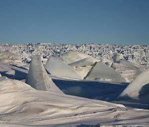 The rough terrain around Crooked Fjord